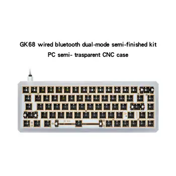 Individualų GK68XS Klaviatūrą, Pritaikytą Rinkinys Karšto Keitimo NKRO RGB Wired 