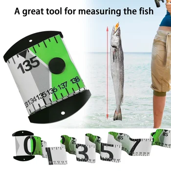 138cmx5cm Vandeniui Žuvų Matavimo Liniuotė Tiksli Žuvų Matavimo Juosta PVC Žvejybos Valdovas Matavimo Priemonė Spręsti Žvejybos Įrankiai