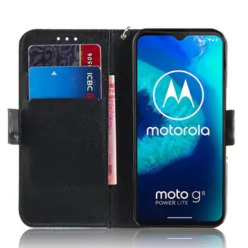 Prabangus Odos Atveju Coque Motorola MOTO G8 Galia Lite Padengti Piniginės Flip Case For Funda MOTO G8 Galia Lite Telefono dėklas