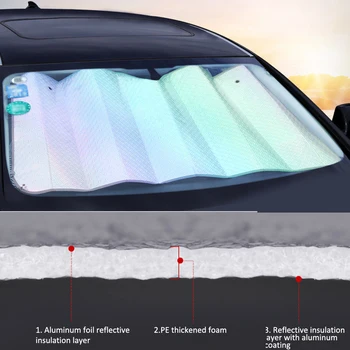 Aukščiausios Kokybės Automobilio Saulės Šešėlyje UV Apsauga Užuolaidų Automobilių skėtį nuo saulės Kino prekinis, galinis Stiklo Skydelis Priekinis Stiklas skėtį nuo saulės Padengti