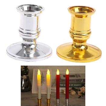 Populiarus Plastiko Žvakidė Žvakidė Su Žvake Pagrindas Yra Tinkamas Šeimos Vestuvėms Ir Kalėdų Dekoracijas