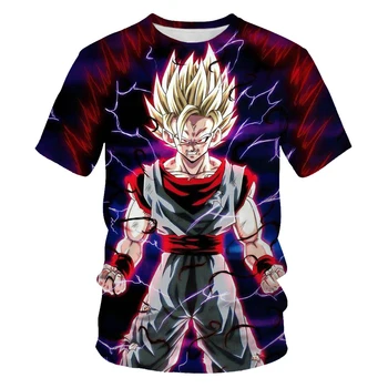 Dragon Ball Temą Japonų Anime T-shirt Vyrų Mados Animacinių filmų, Komiksų T-shirt Gražus vyriški T-shirt 3DT T-shirt Vasaros Streetwea