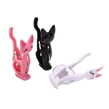 4Pcs Cute Kačių, Plastikiniai Drabužius Vinys Clothespins Animacinių filmų Paplūdimio Rankšluostį Įrašus, Lova, Biuro Aksesuarai