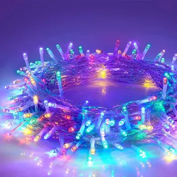 Pasakų Žibintai 200 LED 20m Prijungti String Žibintai Nuotolinis Valdymas Laikmatis Namo Lauko Atostogų, Kalėdų, Vestuvių Dekoras Styginių Šviesos