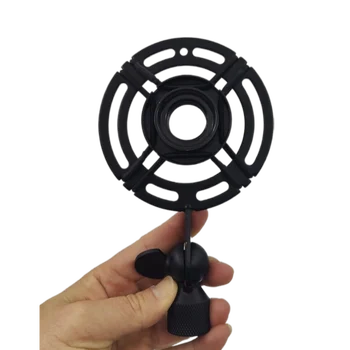 Matte Black Metalo Nešiojamų Varžtas Mikrofonas Shock Mount Anti-Vibracijos Mikrofono Stovo