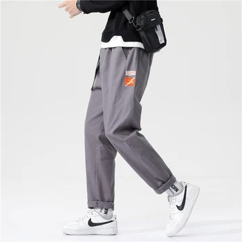 Vieno Eismo Mens Sweatpants Vyrų 2021 Kietas Tiesios Kelnės Baggy Sporto Japonijos Streetwear Žalios Kelnės Haremo Kelnės Vyrams