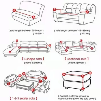 Elastinga Sofa Cover Vėžlys Augalų Ruožas Užvalkalai, Sofa, kurių skerspjūvio už Kambarį Sofos Padengti Vieno/Dviejų/Trijų/Keturių Sėdynės 0021