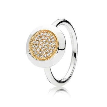 Rose Aukso Nutiesti Parašas Logotipas Su Kristalų Žiedas 925 Sterlingas Sidabro Žiedas Moterims Vestuves Dovanų Europoje Fine Jewelry