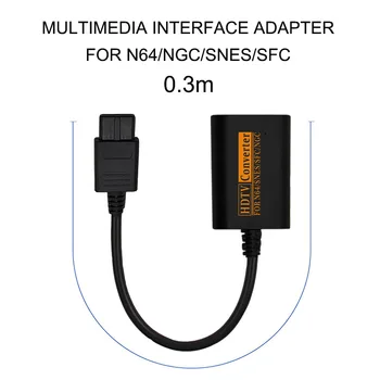 720P HDMI suderinamus Jungiklis Konverteris N64 SNES NGC SFC HDTV Vaizdo Scart Kabelis Splitter Žaidimų Konsolės Perskaičiavimo