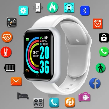 Smart Sporto Žiūrėti vyriški ir moteriški Laikrodžiai Skaitmeninis Led Elektroninis Laikrodis 