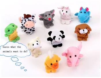 10vnt Kalėdų, Gimtadienio Dovana, Mielas Animacinių filmų Biologinių Gyvūnų Piršto Lėlių Pliušiniai Žaislai Vaiką Kūdikio Naudai Lėlės, Žaislai Vaikams