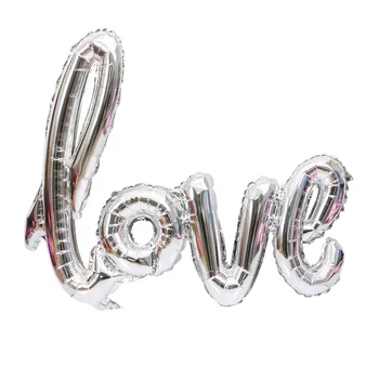 108*64cm Laiškas MEILĖS Aliuminio Folija Balionai Vestuvių Dekoravimas Romantiškas Valentino Diena Meilės Laišką Kolbų Šalis Tiekimo