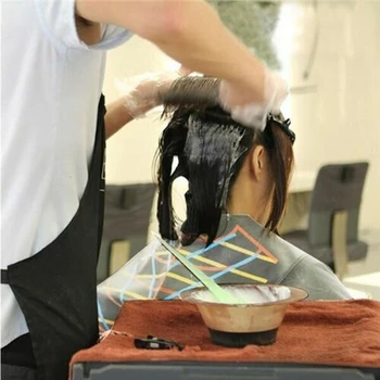 Kirpykla reikmenys, kirpyklų supProfessional Salonas Kirpyklos Pjovimo Antkaklis atsparus Vandeniui PVC Plaukų Dažų Žaliasis Šalikas su Magnetu