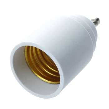 2 Pakuočių Balta LED Lemputė GU10 į E27 kištukinis Adapteris