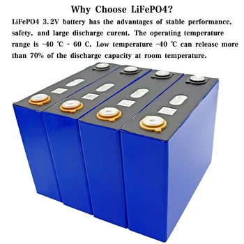 3.2 V 90Ah LiFePO4 baterija Ličio geležies phospha Didelės talpos 12V 24V Saulės 90000mAh 3C 270A Gali padaryti Valtis baterija Automobilio batteriy