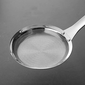 Nerūdijančio plieno ilgai tvarkomi taukų gaudyklė, daržovių įrankis likutis virtuvė maža sriuba colander filtras