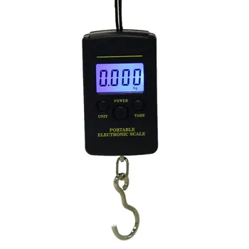 Nešiojamų LED 40kg/10g Elektroninių Kabinti Žvejybos Skaitmeninės Kišeninės Kablys Masto