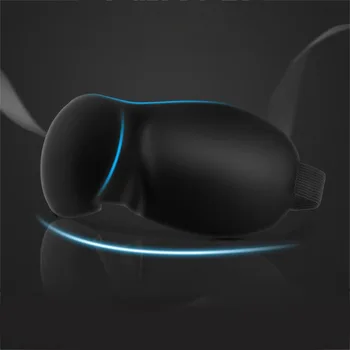 Miego Kaukė Atnaujintas 3D Kontūrinis Blackout Akių Kaukė Miegui su Reguliuojamu StrapComfortable & Soft Naktį užrištomis akimis