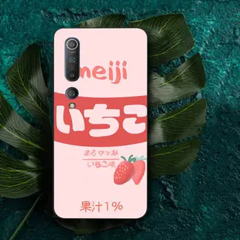 MaiYaCa Kawaii Japonijos Braškių Pieno Gėrimo Butelis Telefoną Atveju Redmi Pastaba 7 8 5 9 pro 8T Xiaomi mi 4X 5plus 6, 7A 8