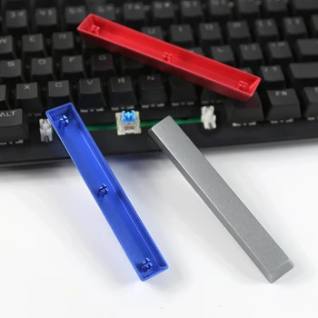 Metalo Keycaps Mechaninės Klaviatūros Kompiuterių Periferiniai Priedai CNC Graviravimas Aliuminio Lydinio Žaidimas Space Bar 6.25 Mx Veleno