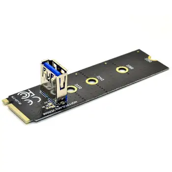 M. 2 PCI-E X16 Slot Adapter Kortelių NGFF Pcie Riser Card Grafikos Kortelės Extender Kortelės NVME VGA Kabelis-prailgintojas Už Miner Kasyba