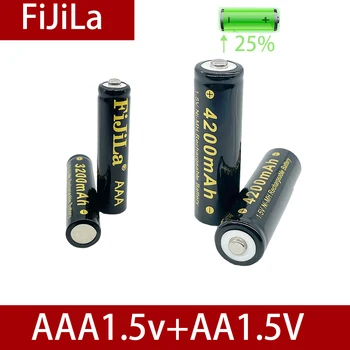 2021 AA AAA Naujas 1,5 V AA AAA Šarminius Akumuliatorius 32000-4200mAh Fakelas Žiūrėti Žaislai, MP3 Grotuvas Pakeisti Ni-MH Baterija