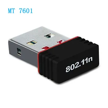 MT7601 Mini USB WIFI Adapteris 802.11 n/g/b Wi Fi Antena 150Mbps Wireless LAN Tinklo plokštė Išorinį USB wifi for Desktop Laptop