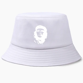 Che Guevara Panama Kepurė Kibirą Skrybėlės Žvejybos Hat Moterys Vyrai Bobas Žvejys, Sulankstomas Medvilnės Platus Kraštų Chapeau Saulės Kelią Street Wear