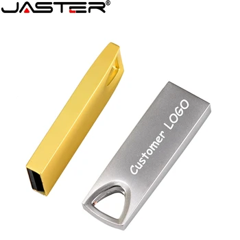 JASTER USB 2.0 Metalo, Sidabro, Aukso USB Flash Drive 4GB 8GB 16GB 32GB 64GB 128GB Pendrive Memory Stick LOGOTIPĄ Nemokamas Pristatymas