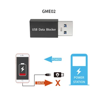 USB Duomenų Blokavimo Gynėjas Apsaugo Telefoną, Tabletės Nuo Visuomenės Įkrovimo Stočių, Veikia Su 