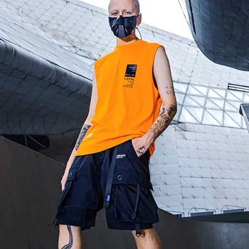Vasaros vyrų Harajuku Gatvėje krovinių šortai vyriški darbo drabužiai funkcinės multi-pocket karinės atsitiktinis šortai technologija drabužių loos