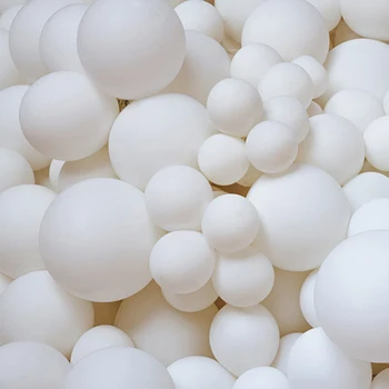 100 vienetų baltos spalvos balionas latekso šalies balionas balta tema, gimtadienio, vestuvių šventės metu atmosfera apdailos 5/10/12 cm
