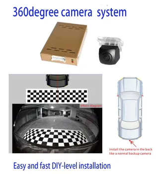 Vienas fotoaparatas 360 laipsnių Paukščių Peržiūrėti vaizdo kamerų Sistemą lengvai ir greitai 