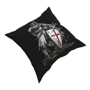 Tamplierius Shield Kryžiaus tamplieriai Užvalkalas Apdaila dekoratyvinės Pagalvėlės Mesti Pagalvę Automobilių Poliesteris dvipusis Spausdinimas