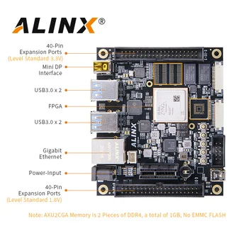 ALINX AXU2CGB: Xilinx Zynq UltraScale+ MPSoC ZU2CG FPGA Plėtros Taryba Vitis-AI DPU 2GB DDR4 8GB EMMSP