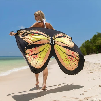 Vasaros Moterų Paplūdimio Cover Up Gyvūnų Spausdintą Modelio Rankovių Lengva Susieti Minkštas Kimono Megztinis Danga-Ups Viršūnės Juodos Spalvos Paplūdimio Dėvėti