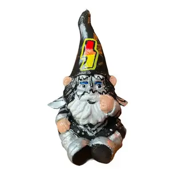 Geriausia Dovana KISS -4 Gabalas Rinkinys Sodo Gnome Lauko Vejos Statulos 10cm Aukščio Dervos Rankdarbių Meno Dekoro Patalpų Linksmas Gnome