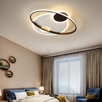 Miegamasis lempos šviesos prabanga kūrybos turas modernus minimalistinis led lubų šviestuvas geometrinis kambarį apšvietimo Šiaurės šalių meno