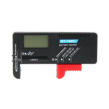 Skaitmeninis Akumuliatoriaus Testeris Detektorius Gebėjimų Diagnostinis Įrankis Volt Tikrintuvas skirtas AAA, AA, C, D, 9V 1,5 V Mygtuką Cell Baterija BT-168
