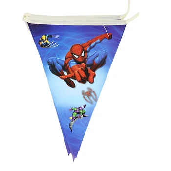 80Pcs/Daug Spiderman Temą Animacinių filmų Vaikams Berniukas Gimtadienio Popieriaus Plokštės Puodeliai, Servetėlės Vėliavos Baby Shower Apdailos Šalies Prekių