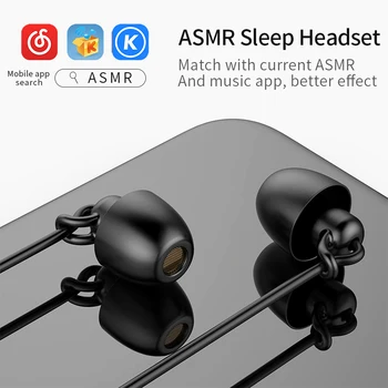 High fidelity silicio minkštas miego ausinės su mikrofonu ir triukšmas atšaukimas ausinės, ausinių,tinka visiems mobiliųjų telefonų