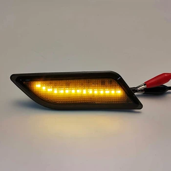 Automobilio LED Dinaminis Šoninis Gabaritinis Žibintas Posūkio Signalo Lemputė Indikatorių Mercedes W204 C250 C300 C50 C63 AMG 12-14