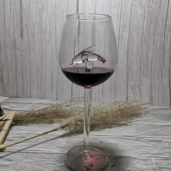 Ryklys Vyno Stiklo Taurės Europos Kristalų, Raudono Vyno Taurės Vestuves Dovanų Aukštos Borosilikatinio Stiklo Kokteilių Baras Dekoro Naujas