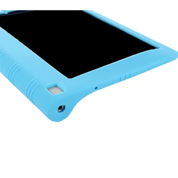 Mados Silikono Tablet Atveju Lenovo JOGOS Tab 2 1051-f-L 10inch Anti-įbrėžimams atsparus smūgiams, Anti-atsarginis Dangtelis Su Stovu