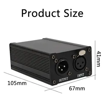 USB 48V Mikrofonas Phantom Maitinimo BM-800 Studijoje Įrašinėti Audio Adapteris Karaoke Kondensatoriaus Mikrofonas, Fantominis Maitinimas