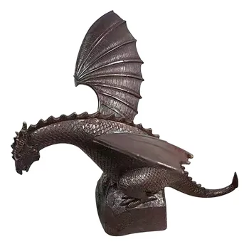 Sodo Statula Vandens Fontano Vandens Purškimo Dragon Fire-kvėpavimą Dervos Waterscape Skulptūrų Sodas Lentelėje Namų Puošybai