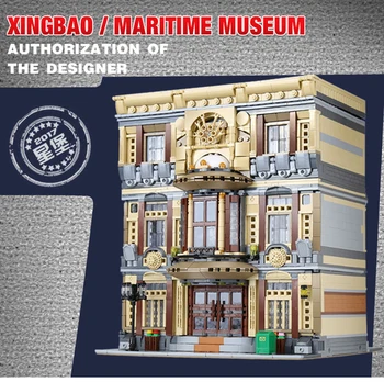 Xingbao Ss Miesto Streetview Jūrų Muziejaus Statybos Blokus 