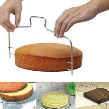 Reguliuojamas Vielos Tortas Slicer Leveler Pica Tešlos Žoliapjovės Pjovimo Įrankiai, Virtuvės Įrankiai