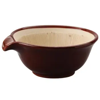 1pc Japan Keramikos Skiedinio Suribachi Porceliano Dubuo Bangos Keteros Dubenį Šlifavimo Dubenį Stalo Japonų Stiliaus