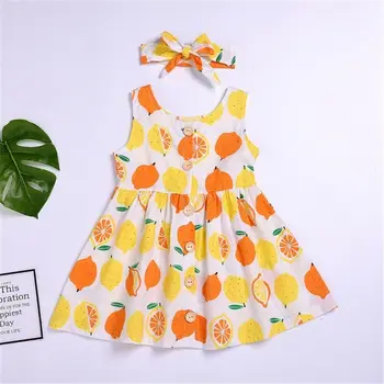 Vaikams Vaikiška Baby Girl Princesė Dress Ananasų Inscenizacija Vestuvės Suknelės